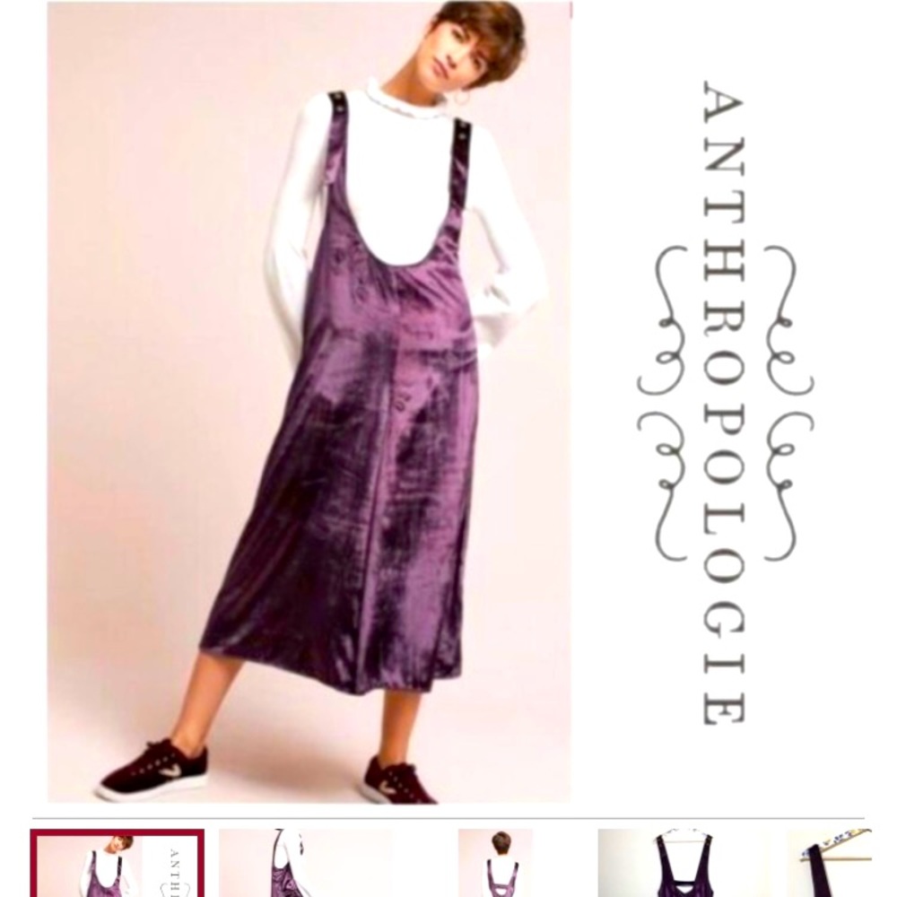Anthropologie prune/ plum jumpsuit size s